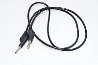 4mm banana plug - 4mm banana plug, black, 1m, stackable, non-insulated, pvc test lead *new*
