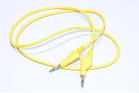 4mm banana plug - 4mm banana plug, yellow, 1m, stackable, non-insulated, pvc test lead *new*
