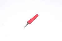 4mm red female banana connector - 17,5x2mm sharp tipped probe plug *new*