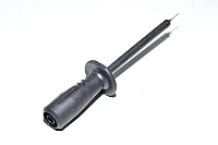 Hirschmann PRUEF 2610 972 318-100 musta jousikuormitettu kompakti mittapää 4mm turvabanaaniliittimellä, 1000V, CAT II, 1A *uusi*