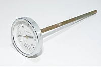 Ufotek 80mm 0-120C lämpömittari 9x251mm hylsyllä ja nollakohdan säätöruuvilla