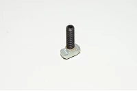 M8x1.25 30mm vasarakantaruuvi T-uraan koostuu 10x20x9mm vinoneliömutterista ja M8x1.25 35mm tasakärkisestä pidätinruuvista