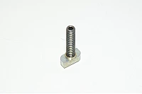 M8x1.25 35mm hammerhead screw for T-slot consists of 10x20x9mm flatfaced rhombus nut and M8x1.25 40mm flat tipped set screw