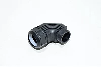 PG16, Murrplastik M-Tec 83561056 KW-PG16 90° kulmamallin kaapelijohtimen liitin Murrflex M20/P16 (S) kaapelijohtimille, musta, muovi, IP65