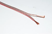 2x1,5mm² CU transparent speaker cable König Electronic KN-LSP03R (by meter) *new*