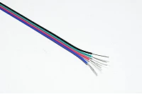 4x0,3255mm² AWG22 RGB LED nauhan virtakaapeli (metritavara) *uusi*
