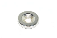 15x3mm sintrattu pyöreä N50 luokan neodyymimagneettirengas 4mm upotetulla reiällä *uusi*