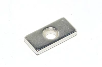 20x10x3mm sintrattu suorakulmainen N50 luokan neodyymimagneettirengas 4mm upotetulla reiällä *uusi*