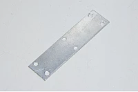 Aluminium mounting plate 120x30x2mm with 6x 5,5mm holes