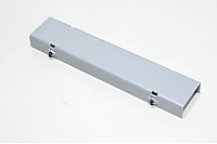 320x62x28x3mm U-shaped gray steel mounting bracket with 4x M6x1 welded nuts *new*