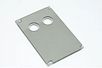 Muovinen kytkinpaneeli 96x145x5mm jossa 2x 26/18.8mm ja 4x 3,4mm reiät
