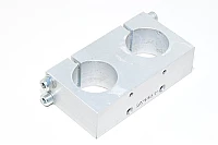 Aluminium dual mounting plate for 45mm tubes