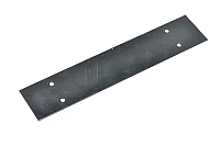 200x40x1mm musta metallilevy jossa 4x 3.8mm reiät (sopii Afag ST ja SE sarjan ohjainten kiinnitykseen)