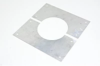 Stainless steel 240x240x1mm tube hole blanking plates for 127mm tube *new*