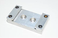 Aluminium mounting bracket 50x95x20mm for SMC MY1M25 series mechanically jointed rodless cylinders