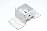 Steel mounting bracket with 4x 8.8x19.8mm, 4x 5.5x11.5mm, 2x 11.9mm holes