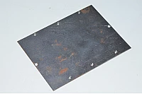 Steel panel 146x110x1,8mm, 2x 4mm and 4x M4x0.7 holes