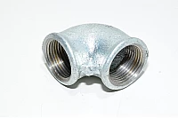 Pipe fitting cast iron 90° elbow with 1" female thread - 1" female thread *new*