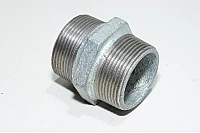 Putkiliitin valurauta suora jatko 1 1/2"uros kierre - 1 1/2" uros kierre