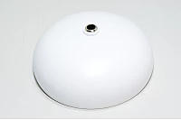 100mm white steel canopy with 7mm hole *new*