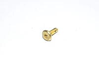 M6x1, 20mm, RH, messinkipinnoitettu teräs, kuusiokolokanta, huonekaluruuvi, 4.6