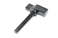 M10x1.5 70mm oikeakätinen kierre musta metallinen peukaloruuvi