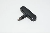 M10x1.5 15mm right-handed thread (RH) black thumb screw with 8mm ball head