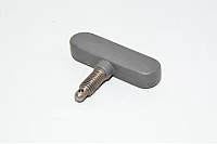 M10x1.5 15mm oikeakätinen kierre harmaa peukaloruuvi 8mm pallokärjellä