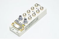 Omron DRT1-OD08CL-1 vesitiivis DeviceNet transistori I/O terminaali jossa 8x syöttävää transistörilähtöä 24VDC 500mA