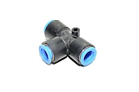 SMC KQT12-00 12mm T-liitin / T-haara / T-sovitin pikaliitin samoille putkihalkaisijoille