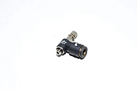 Legris 7660 06 19 elbow type meter-out speed controller with M5x0.8 threaded port and 6mm quick connector for tube