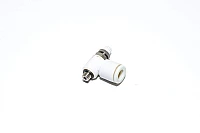 SMC AS1201F-M5-06 elbow type meter-out speed controller with M5x0.8 threaded port and 6mm quick connector for tube