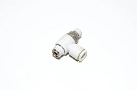 SMC AS2201F-01-06 elbow type meter-out speed controller with R1/8 threaded port and 6mm quick connector for tube