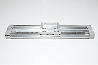 SMC MY1H16G-200 guided mechanical joint rodless cylinder with shock absorbers and stroke adjustment ball bearing type