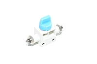 SMC VHK3-M5-M5 inline type 3-port finger valve with M5 connections