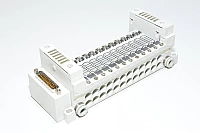 SMC VV5Q11-12FU0-S-Q F-kit D-sub top, internal silencers, 12x valve station slots, VQ1000 series magnetic valve manifold unit