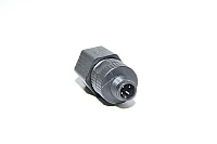 M12 straight A-coded unshielded 4-pin sensor connector, male, plastic, Phoenix Contact SACC-M12MS-4QCON 1681415, IDC, for 4-7,5mm cables