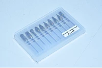 10x tungsten carbide rotary file set with 30x3mm shaft *new*