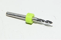 2,2x3,175x10mm 2,2mm 130° spiral carbide drill 3,175mm shank *new*