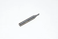 2x6x6x50mm-17°/45°-3T 2mm, 3-cutting faces, 6mm shank, 45° helix angle, 17° front angle, uncoated sintered solid carbide center cutting flat end mill with 50mm overall length *new*