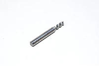 4,5x15x6x50mm-17°/45°-3T 4,5mm, 3-cutting faces, 6mm shank, 45° helix angle, 17° front angle, uncoated sintered solid carbide center cutting flat end mill with 50mm overall length *new*