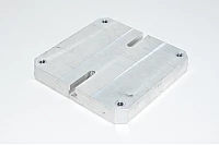 146x146x22mm steel jig table with T-slots and 4x 6,5mm mounting holes equipped with M16x1.5 threads for adjustment screws