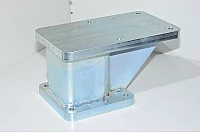 Steel stand height 221mm 231x231x25mm + 231x231x25mm bases 4x M16 + 6x 17mm + 5x M8