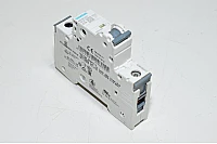 10A 1-vaihe C-tyypin automaattisulake / johdonsuojakatkaisija Siemens 5SY6110-7 C10 230VAC / 400VAC, harmaa vipu