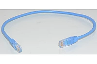 1x 0.5m Suojaamaton CAT5e verkkokaapeli sininen (RJ45 - RJ45)