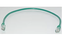 1x 0.5m Suojaamaton CAT5e verkkokaapeli vihreä (RJ45 - RJ45)