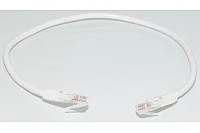 1x 0.5m Suojaamaton CAT5e verkkokaapeli valkoinen (RJ45 - RJ45)
