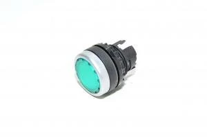 Klöckner & Moeller RMQ22 series RLT-GN illuminated green flush momentary pushbutton operator head IP65
