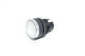 Baco 22mm diameter Auxibloc Plus series L21AH50 illuminated clear flush momentary pushbutton with chrome bezel operator head IP65
