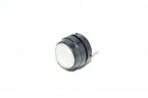 Telemecanique Square D type D class 9001 operator head 9001-D3Y1W illuminated clear flush momentary pushbutton with black round bezel IP65